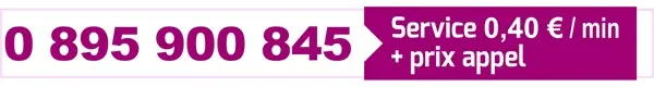 Image affichant le numéro Confession Intime : 0 895 900 845, au tarif de 0,40 € la minute + prix appel. Service d’écoute et de dialogue discret, disponible tous les jours.